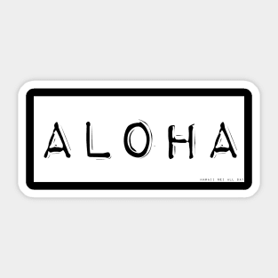 Aloha Label Maker (white) by Hawaii Nei All Day Sticker